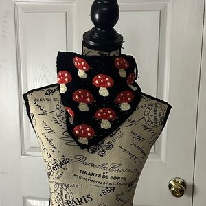 Black Mushroom Hair Scarf